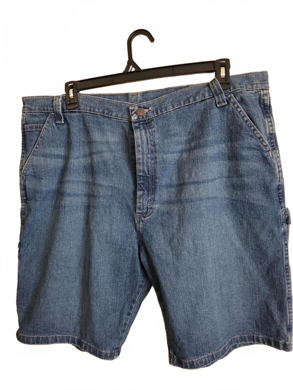 Wrangler Men's Denim Work Shorts Size 40 Blue Cotton Blend Jorts